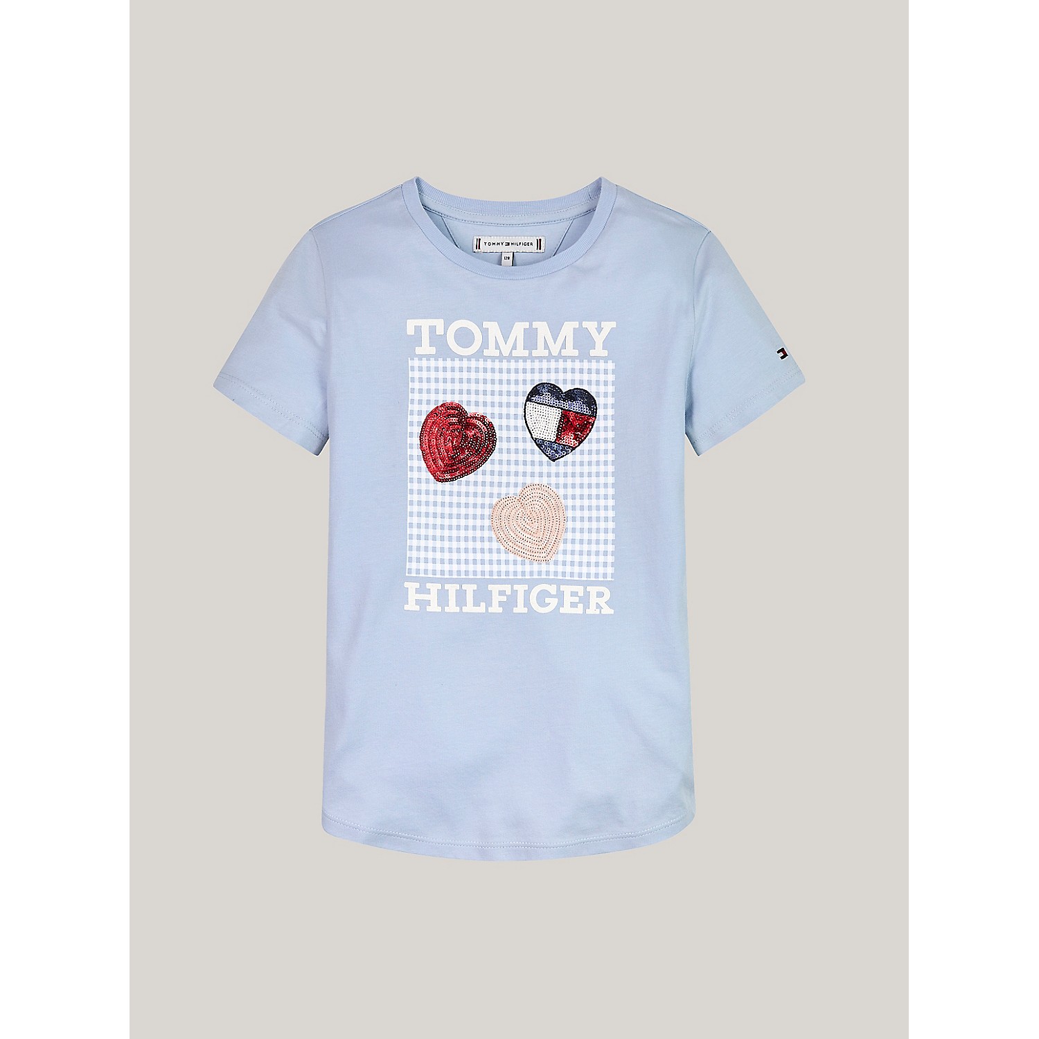 TOMMY HILFIGER Kids Hilfiger Heart Sequin T-Shirt